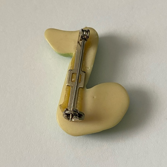 Vintage Music Note Pin / Brooch - Picture 4 of 7